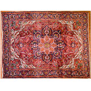Heriz Carpet, Persia, 9.7 x 12.6