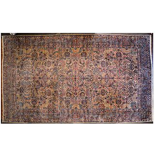 Antique Lavar Kerman Carpet, Persia, 12.6 x 22.1