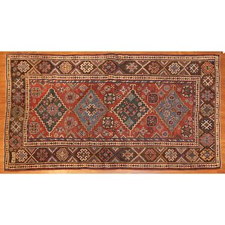 Antique Kazak Rug, Caucasus, 4 x 6.8
