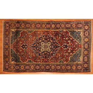 Antique Farahan Sarouk Rug, Persia, 4.2 x 6.7