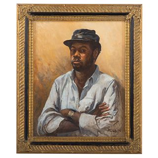 Nathaniel K. Gibbs. "Self Portrait 50," oil