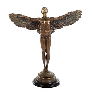 Classical Style Bronze of Icarus