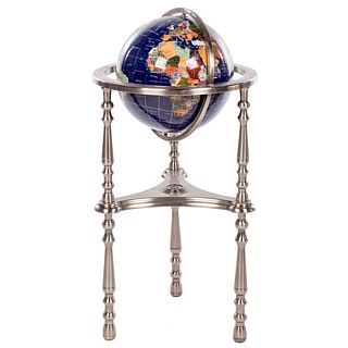 Mineral Globe on Stand