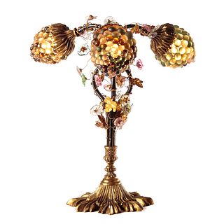 Czech Art Deco Grape Cluster Lamp