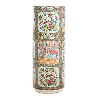 Chinese Export Rose Medallion Umbrella Stand