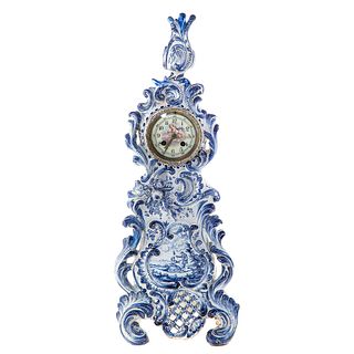 Dutch Blue/White Delftware Clock Case