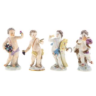Meissen Porcelain Four Seasons Figures