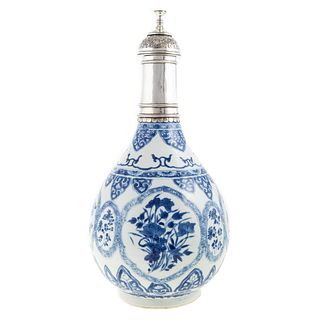 Chinese Export Silver Mounted Water Bottle