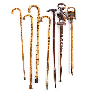 Seven Assorted Canes