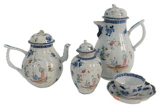 Twenty-Six Piece Lot of Chinese Export and related pieces, to include tea set, bowl, cups, etc., teapot 8 1/2 inches. Provenance: From a Newport, Rhod