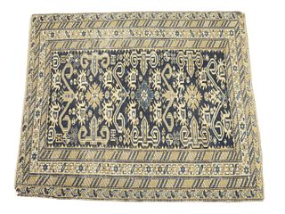 Caucasian Oriental Throw Rug, 2' 10" x 3' 6". Provenance: The Estate of Diana Atwood Johnson.