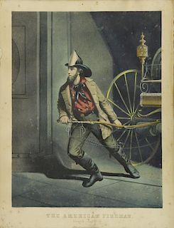 Currier and Ives "The American Fireman, Always