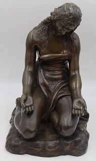 Unusually Large Bronze of Repentant Mary Magdalene