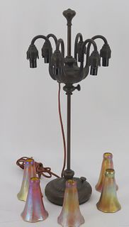 Tiffany Studios Signed And Numbered Table Lamp
