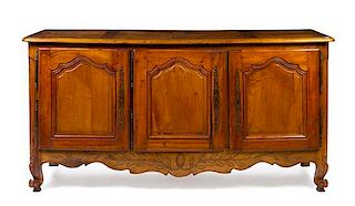 * A Provincial Walnut Sideboard Height 40 1/2 x width 80 x depth 24 3/4 inches.