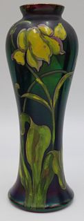 Paint Decorated Favrile Glass Vase.