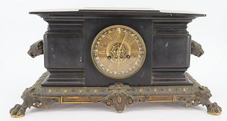 Antique Tiffany & Co Bronze Mounted Mantle Clock