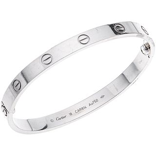 BRACELET IN 18K WHITE GOLD, CARTIER, LOVE COLLECTION Weight: 35.7 g. Length: 6.6" (17.0 cm). Includes case and screwdriver.