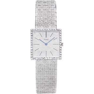 PIAGET WATCH WITH DIAMONDS IN 18K WHITE GOLD REF. 9126 A3  Movement: manual. Weight: 82.0 g