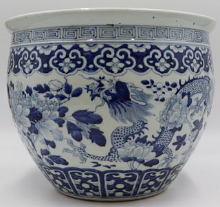Chinese Blue and White Jardiniere.
