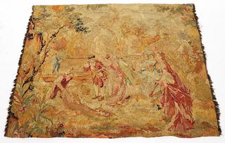 Antique Pictorial Tapestry.