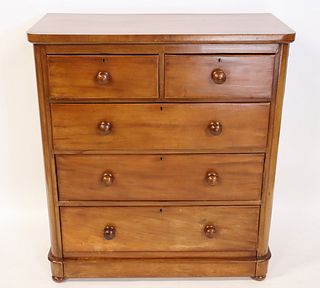 Victorian Mahogany Chest Of Drawers.