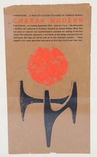Rare Charak Modern Exhibition Poster Deskey 1957