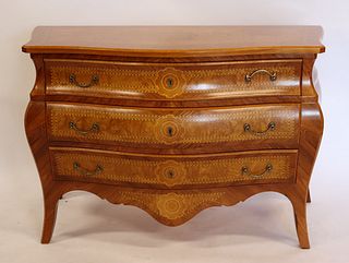 Vintage And Fine Quality Inlaid Italian  Commode.