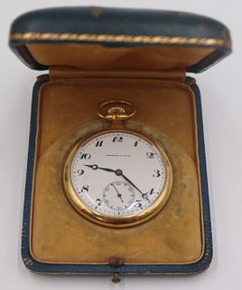 JEWELRY. Frederick H. Sloan 18kt Gold Pocket Watch