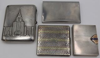 SILVER. Collection of (3) Hinged Silver Cases.