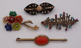 JEWELRY. Eclectic Antique and Vintage Brooches.