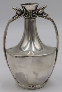 SILVER. French Eugene Lefebvre .950 Silver Vase.