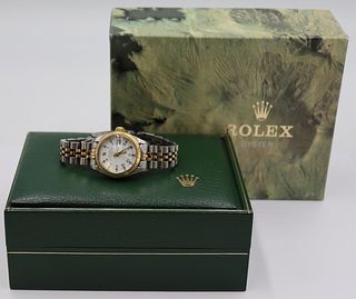 JEWELRY. Ladies Two-Tone Rolex Oyster Perpetual