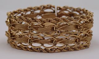 JEWELRY. Vintage 14kt Gold Bracelet.