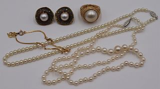 JEWELRY. Assorted Gold and Pearl Jewelry.
