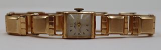 JEWELRY. Vintage Ladies Mido 14kt Gold Watch.