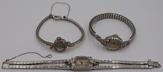 JEWELRY. Assorted Grouping of Ladies Gold Watches.