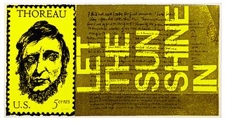 Corita Kent(American, 1918-1986)the stamp of thoreau (from heroes and sheroes), 1969