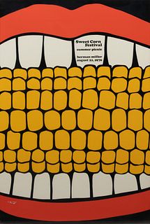 Stephen Frykholm
(American, b. 1942) 
Sweet Corn Festival Summer Picnic, Herman Miller, 1970