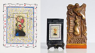 Kieff Antonio Grediaga  "Bailaora Jitana" Etching, "Totem" Bronze & Signed Book
