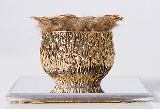 Ken Shores  E.F. #18 (Ceramic Cup with Feathered Rim)