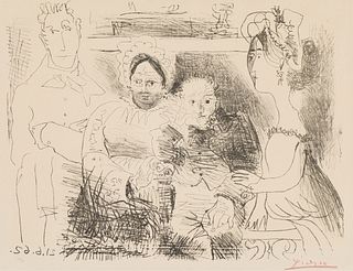 Pablo Picasso  Portrait de Famille I, Homme aux bras croisés (B. 1029; M. 383B)