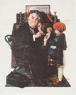 Norman Rockwell  The Doctor and the Doll