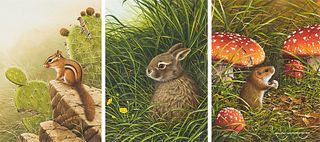 Ralph Waterhouse  (3) Chipmunk, Rabbit, and Vole