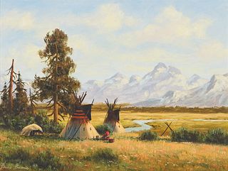 Heinie Hartwig  Indian Encampment