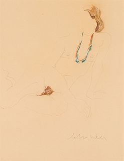Fritz Scholder  Nude Drawing
