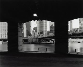 Bob Thall
(American, b. 1948)
Chicago (Chicago River From Beneath Merchandise Mart, View South), 1984