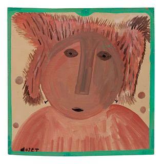 Mose Tolliver(American, 1919-2006)Untitled (Koala Face)
