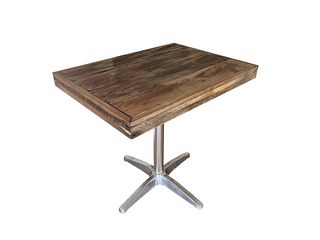 Rectangular Patio Table In Teak & PE Wood & Aluminum
