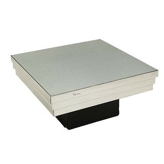 Pierre Cardin CoffeeTable with a Graduated Aluminum Top